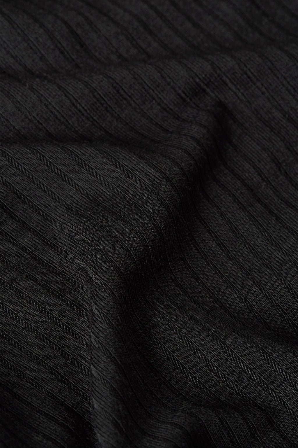 Kinglouie Top Carice Uni Rib black