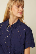Kinglouie Bluse Evelina Brava Broderie