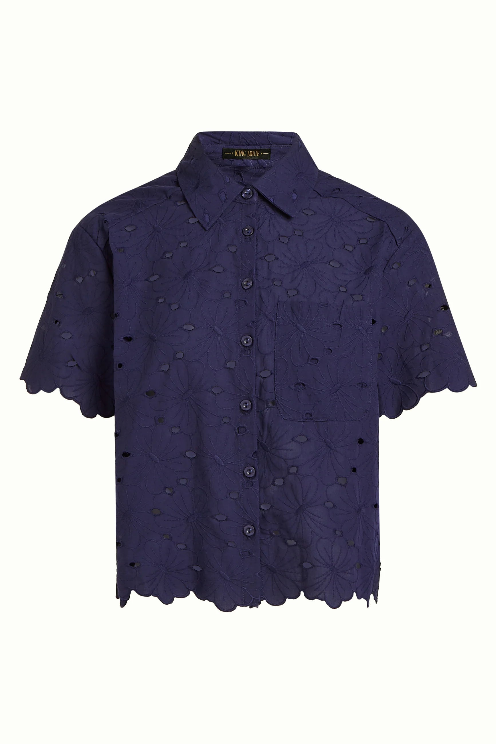 Kinglouie Bluse Evelina Brava Broderie