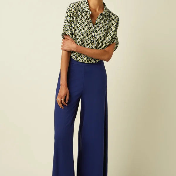 Kinglouie Hose Border Palazzo Cropped Milano Uni