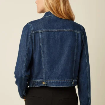Kinglouie Jacke Janey Cropped Playa Denim