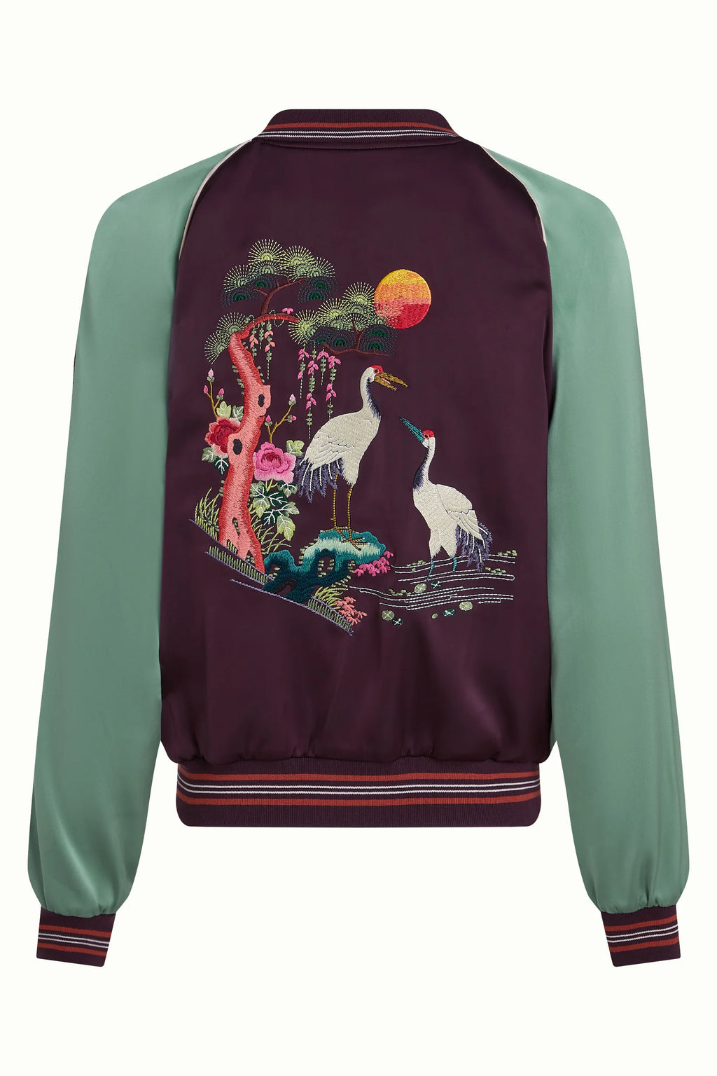 Kinglouie Bomber Jacket Dusk Satin
