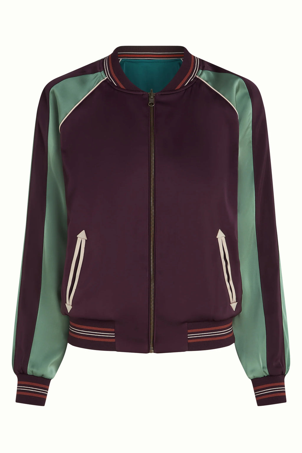 Kinglouie Bomber Jacket Dusk Satin