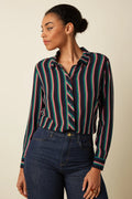 Kinglouie Rosie Blouse Harley Stripe