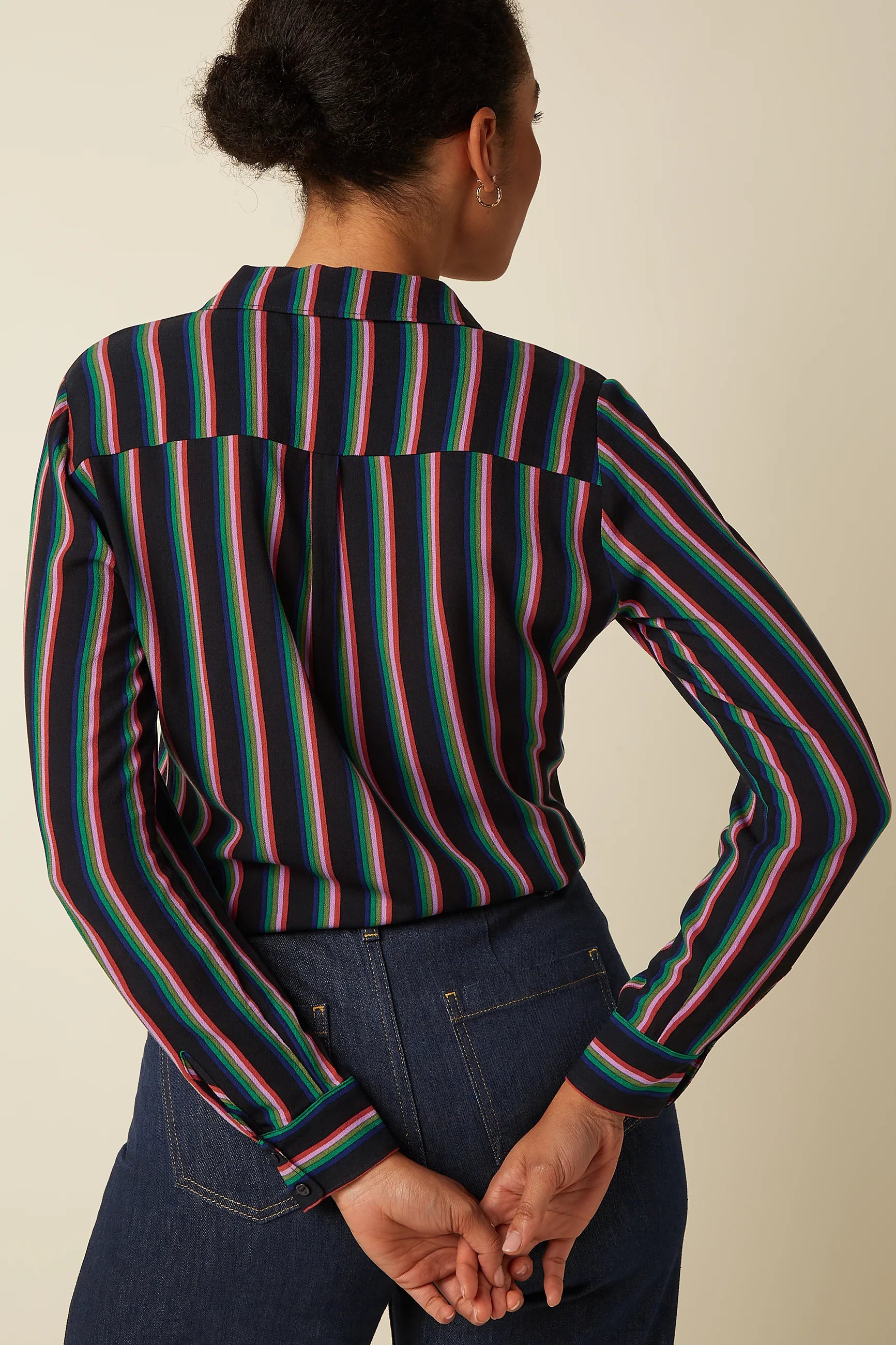 Kinglouie Rosie Blouse Harley Stripe