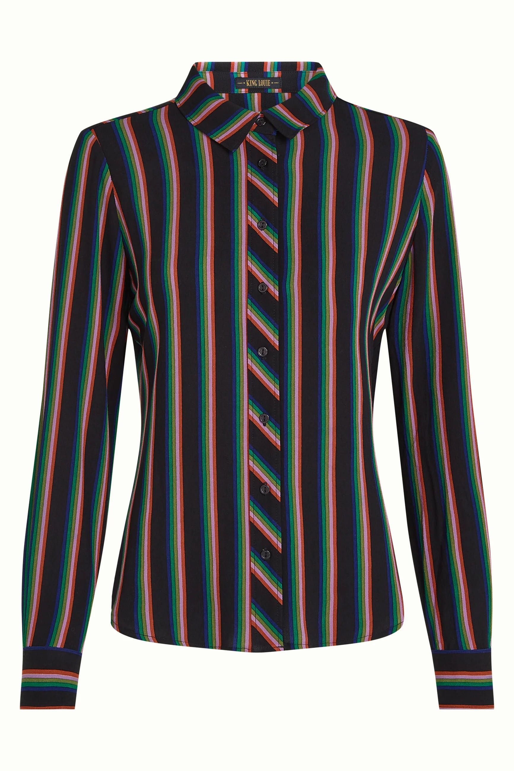 Kinglouie Rosie Blouse Harley Stripe