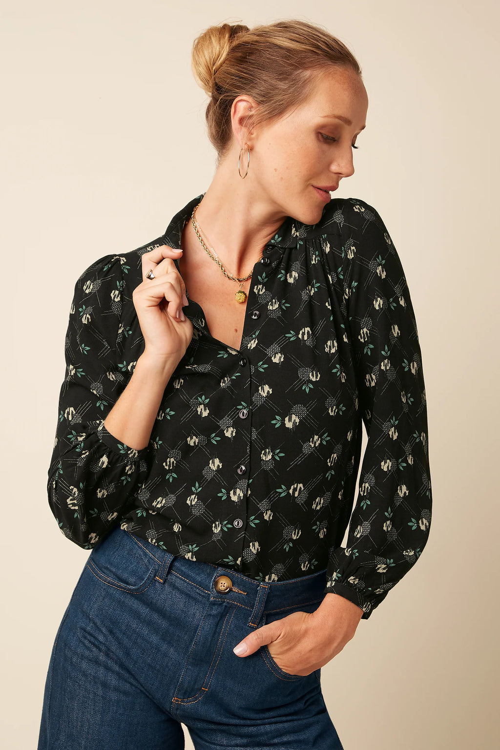 Kinglouie Carina Bluse Marcelle