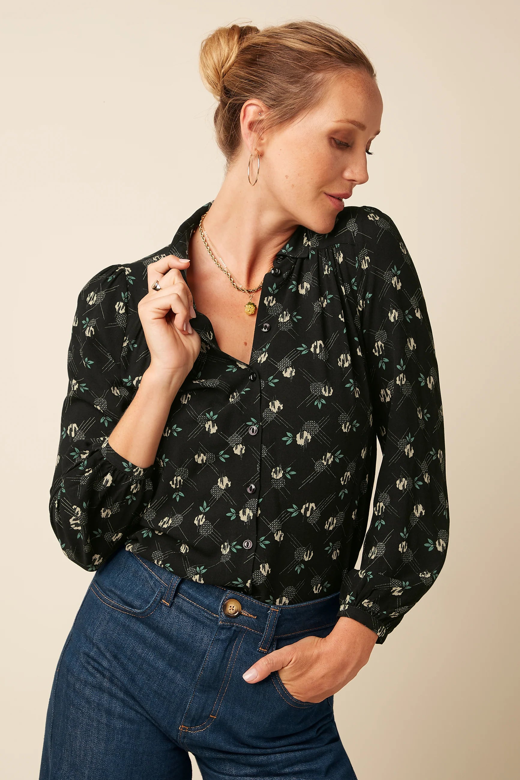 Kinglouie Carina Bluse Marcelle