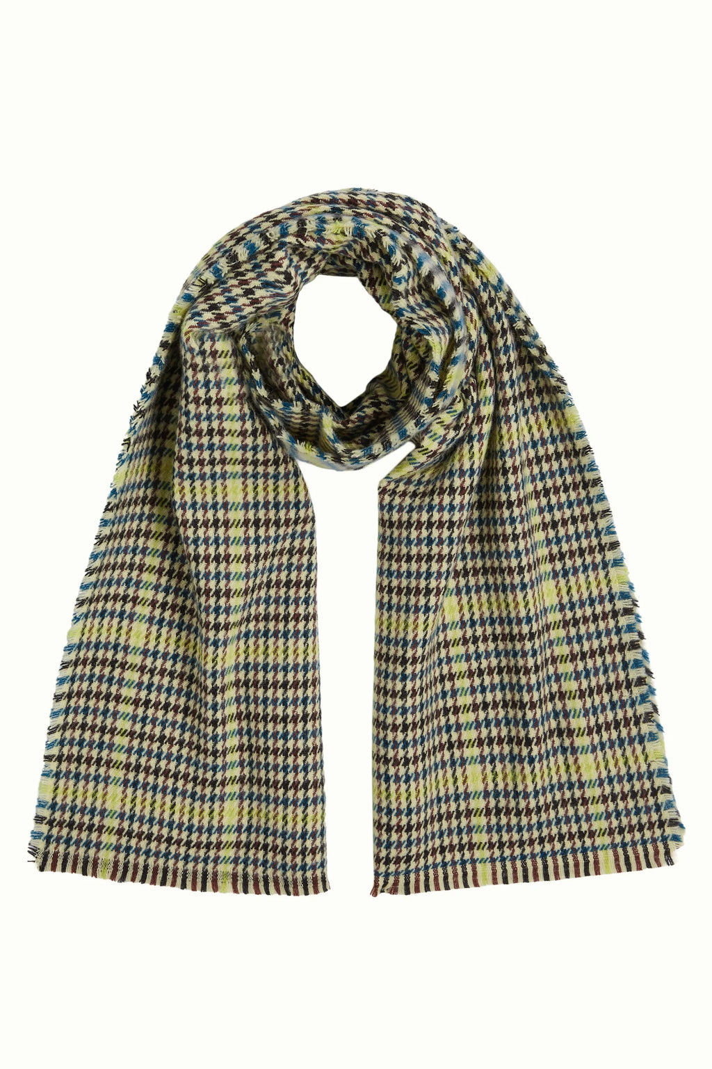Kinglouie Schal Houndstooth grün