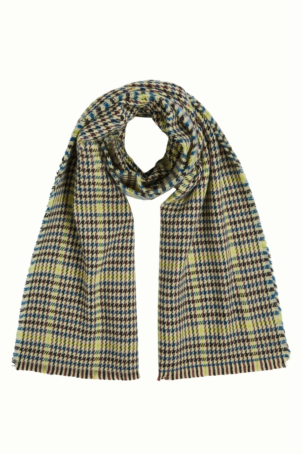 Kinglouie Schal Houndstooth grün