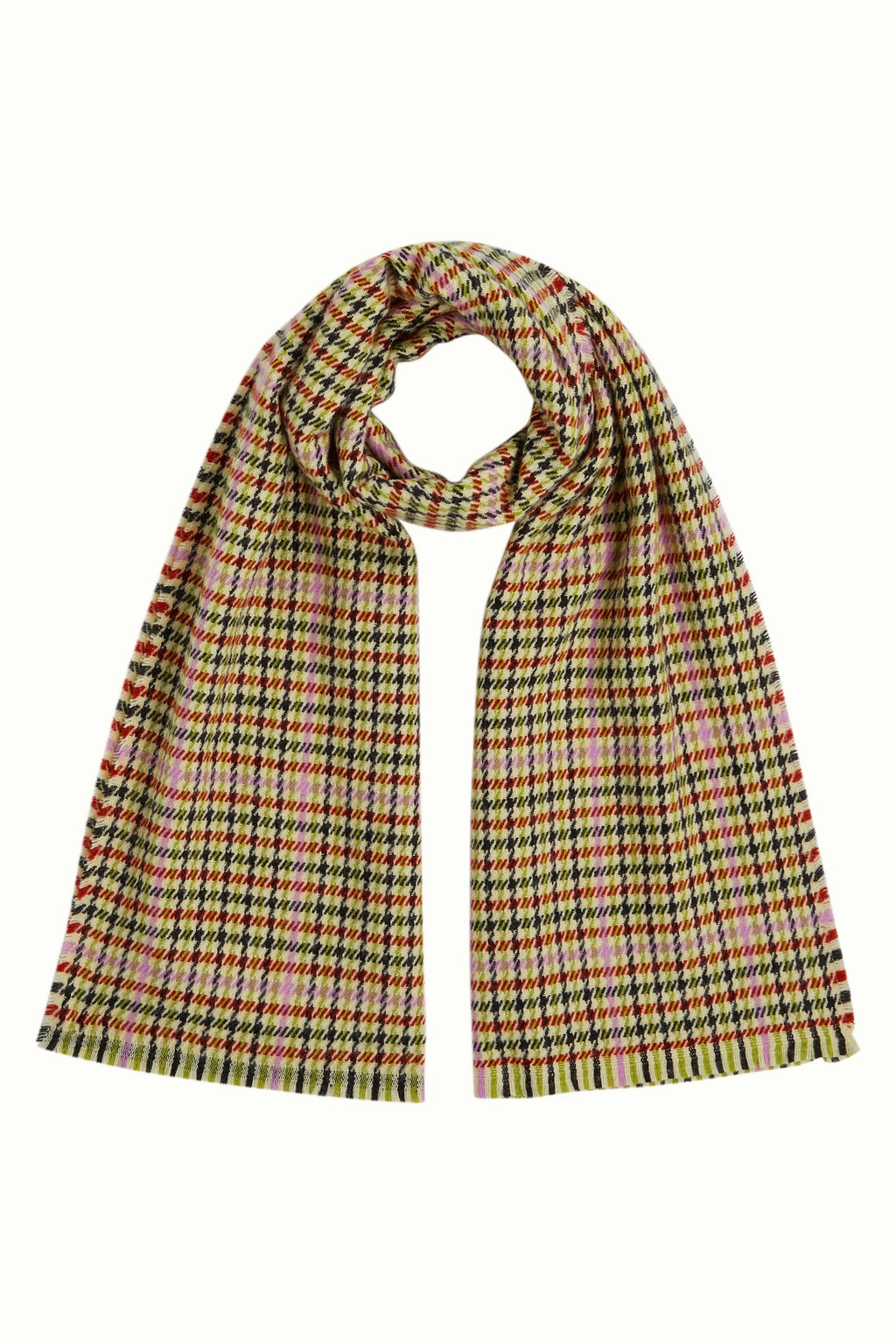 Kinglouie Schal Houndstooth braun