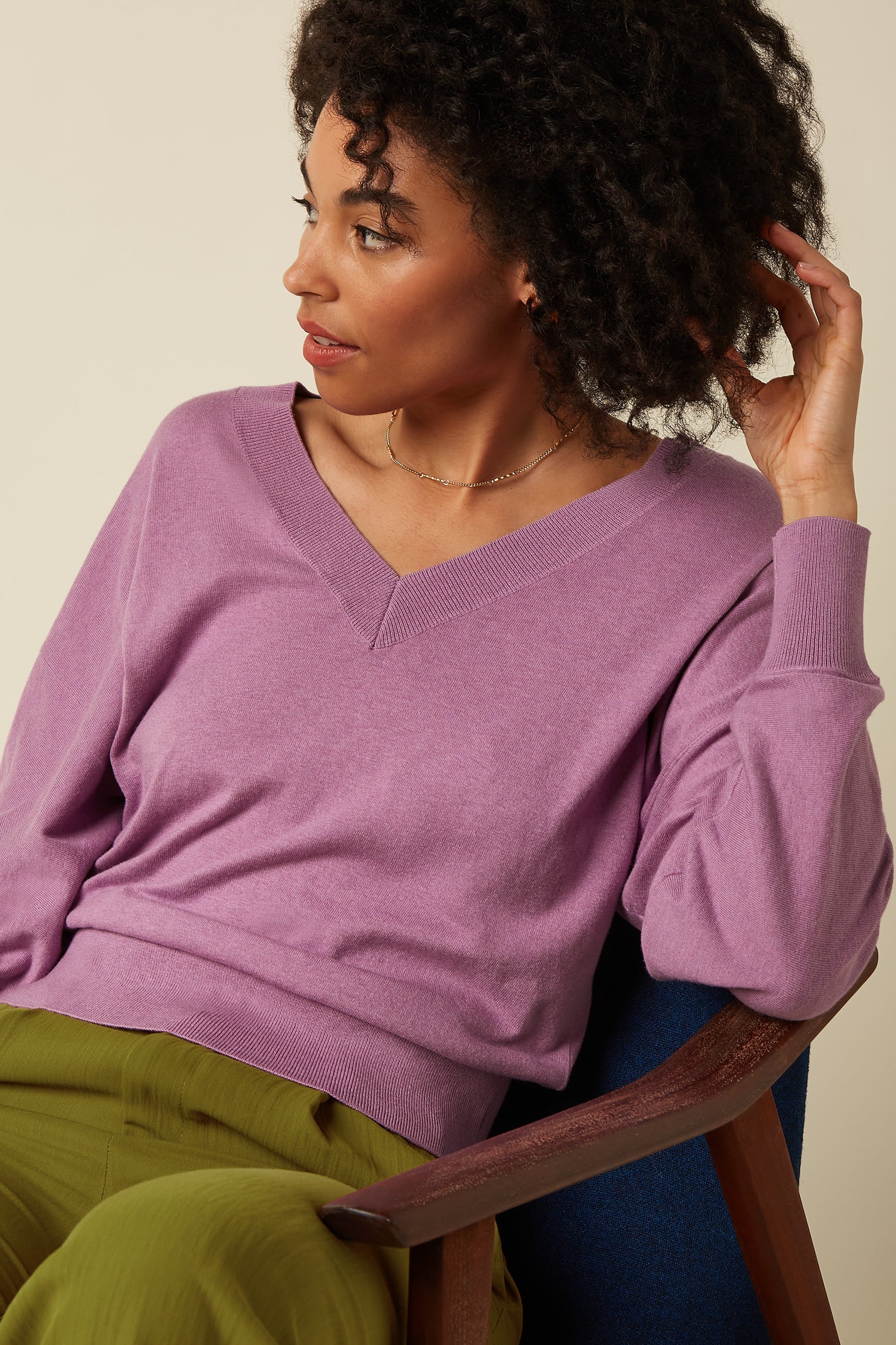 Kinglouie Mauve V Top Cocoon