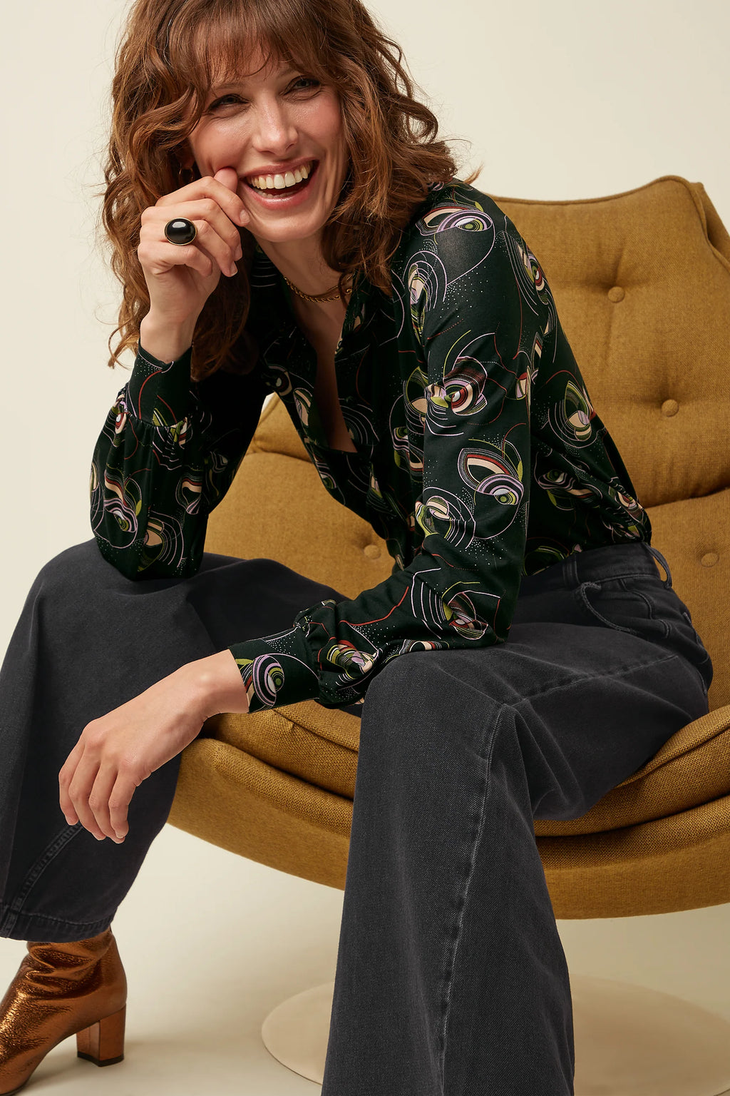 Kinglouie Maisie Blouse Dolly