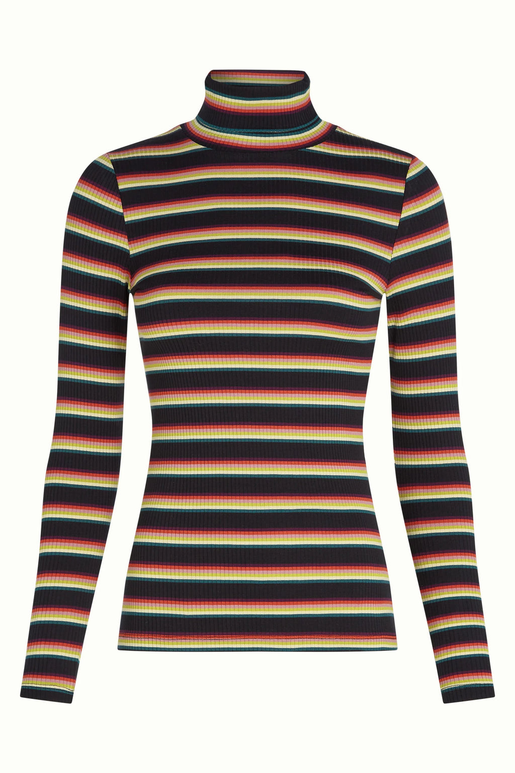 Kinglouie Rollneck Top Lottie Stripe