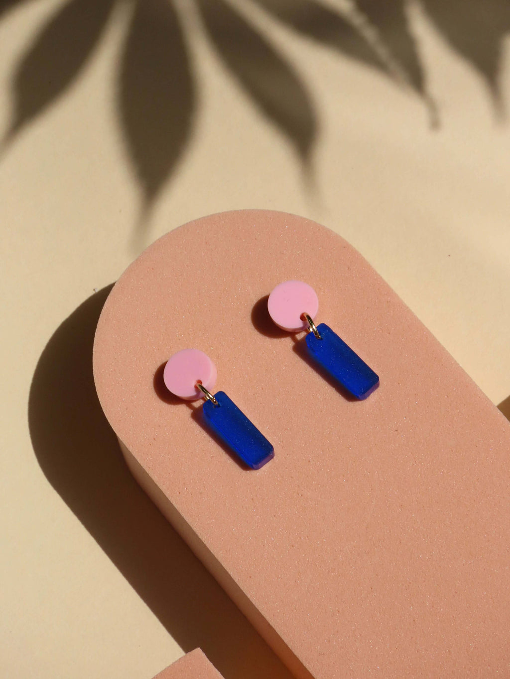 Niemalsmehrohne Ohrringe Mini Sticks rosa/blau