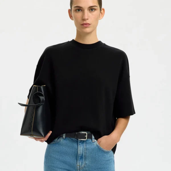 Selected Femme Shirt Tenny Oversized Black