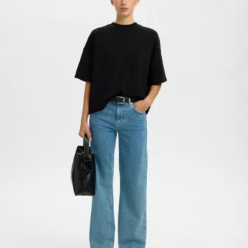 Selected Femme Shirt Tenny Oversized Black
