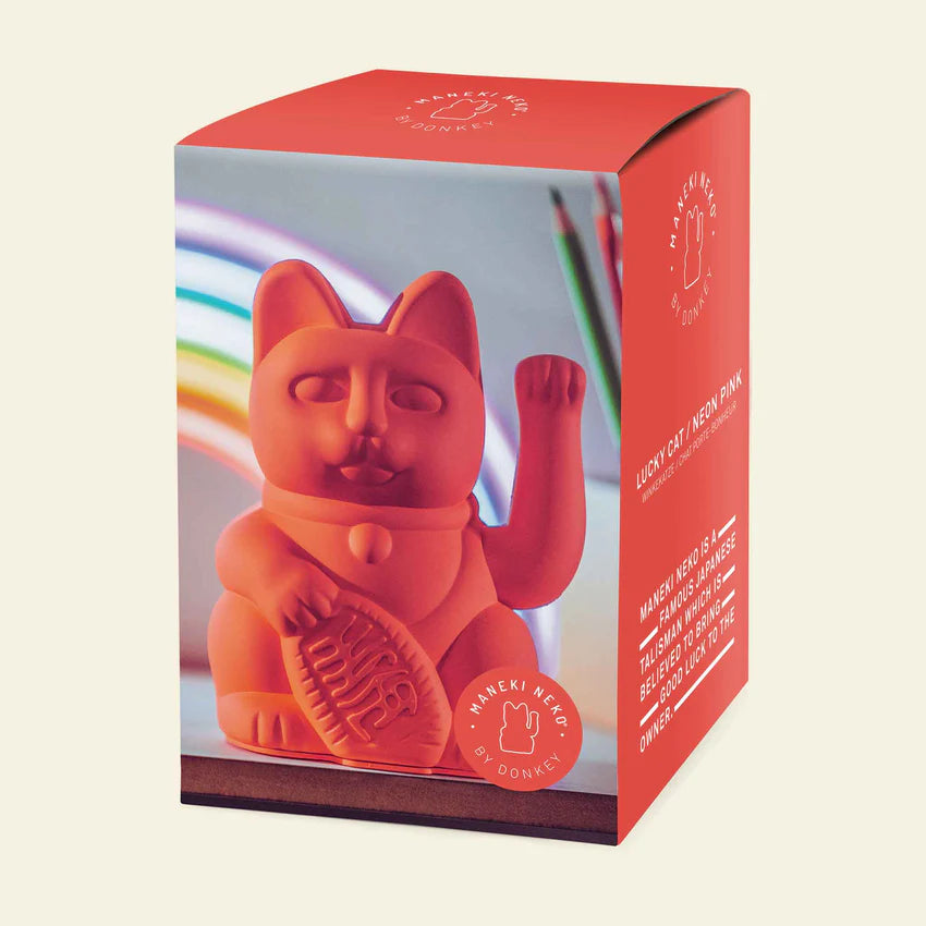 DONKEY PRODUCTS  Lucky Cat Winkekatze Neon