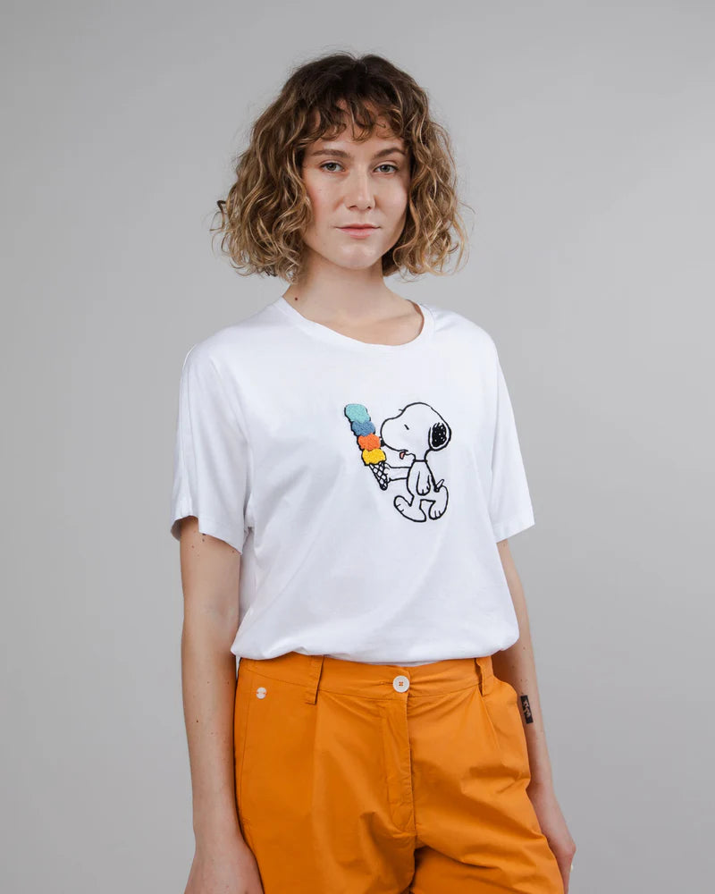 BRAVA Peanuts Icecream Oversize T-Shirt Weiß