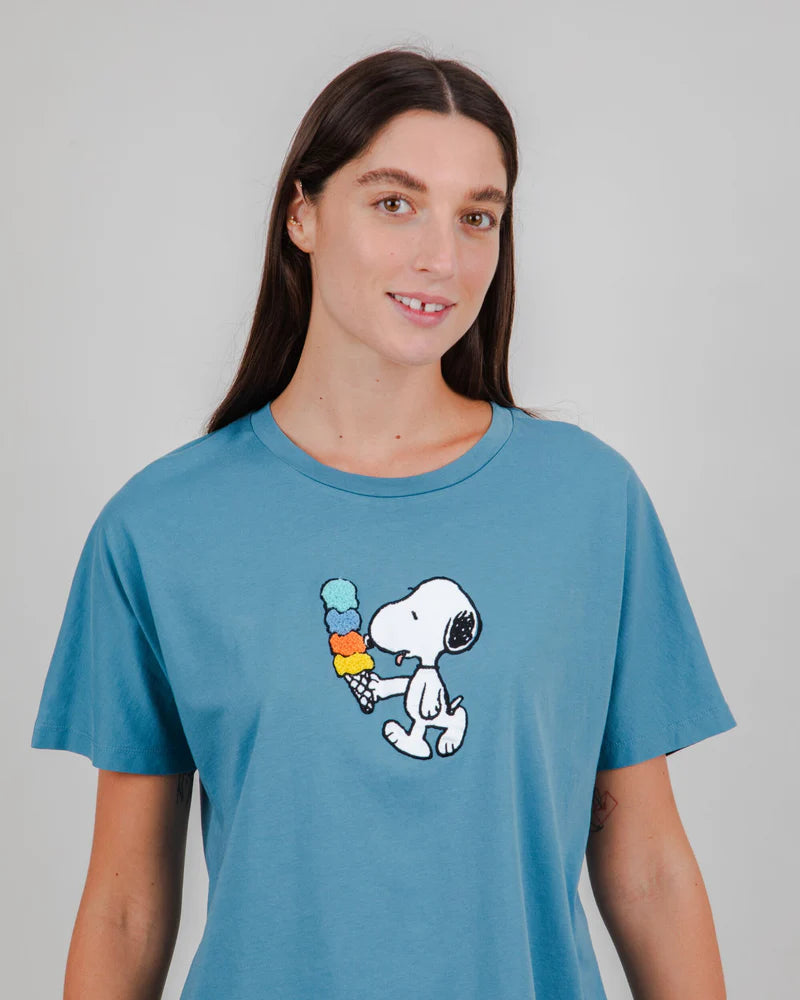 BRAVA Peanuts Icecream Oversize T-Shirt Blau