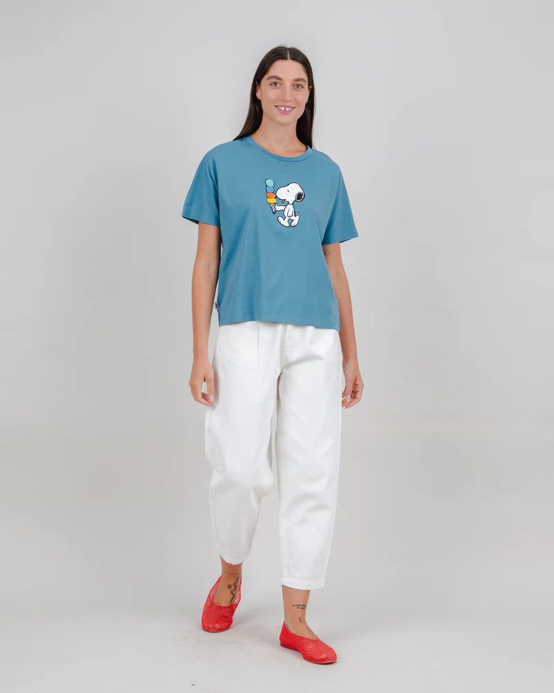 BRAVA Peanuts Icecream Oversize T-Shirt Blau
