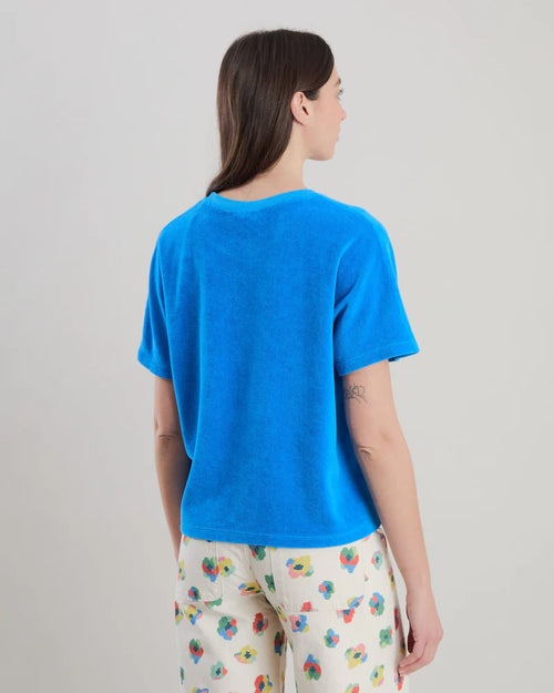 BRAVA Terry oversize T-Shirt Blau
