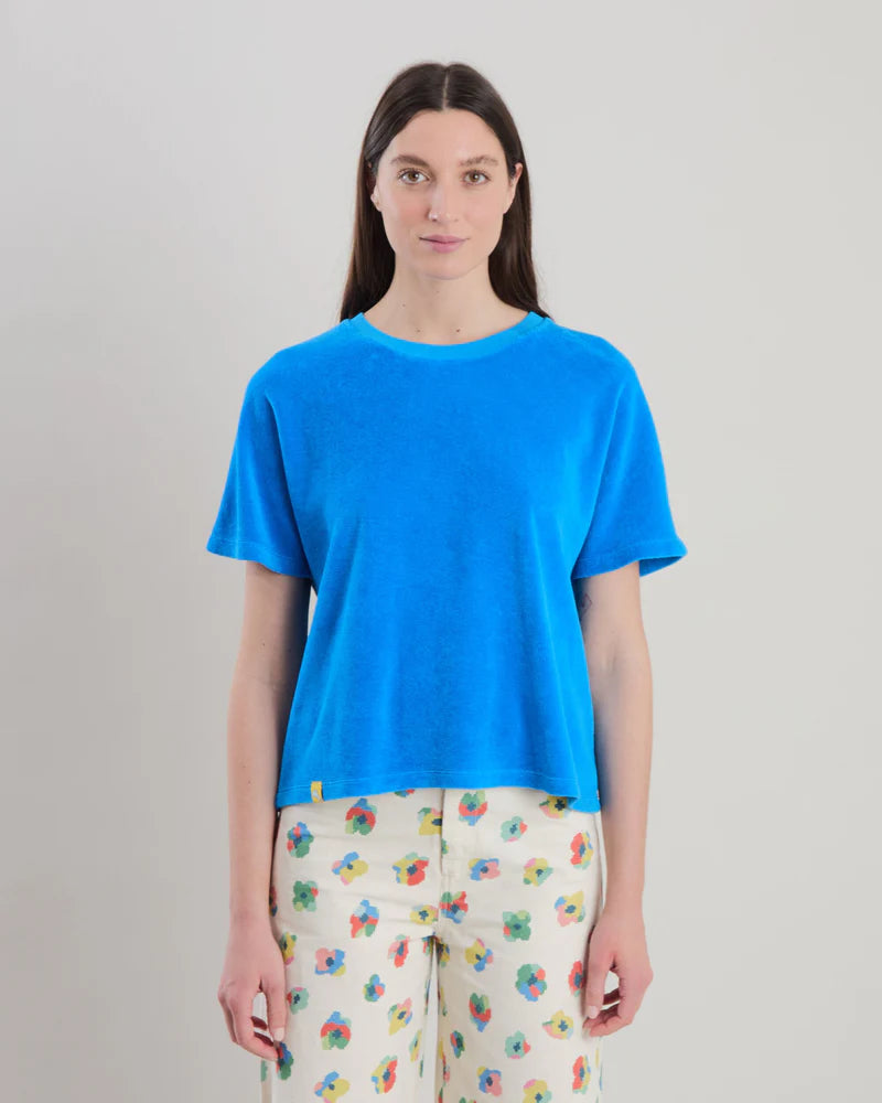 BRAVA Terry oversize T-Shirt Blau