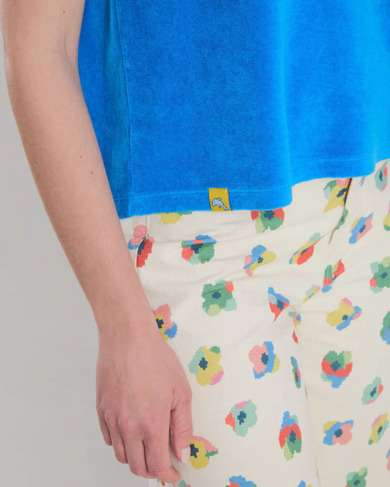 BRAVA Terry oversize T-Shirt Blau