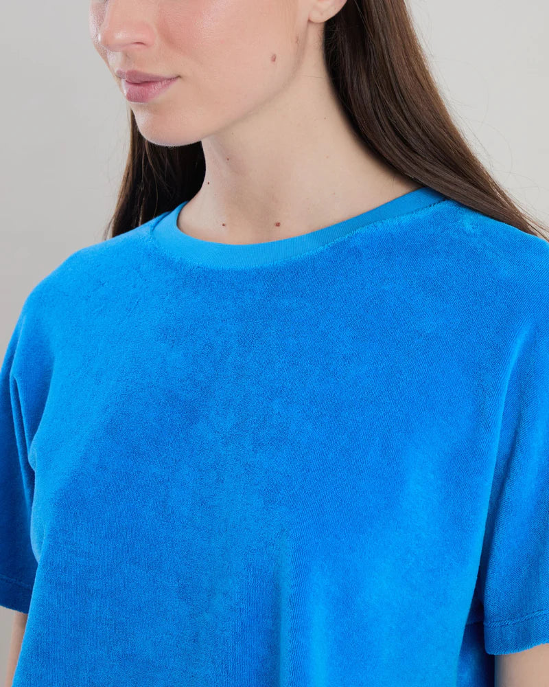 BRAVA Terry oversize T-Shirt Blau