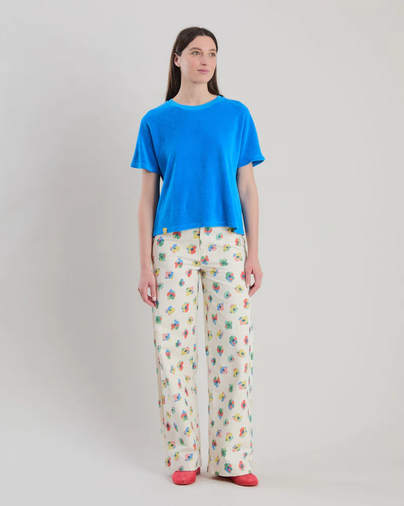 BRAVA Terry oversize T-Shirt Blau