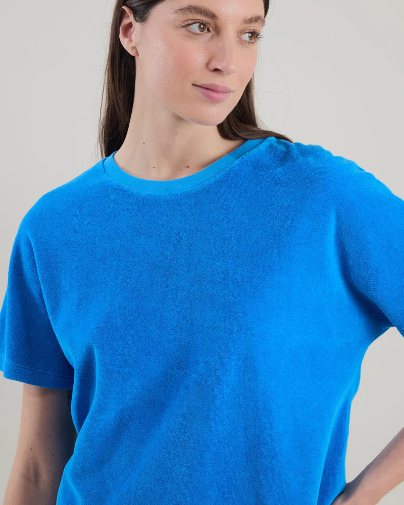 BRAVA Terry oversize T-Shirt Blau