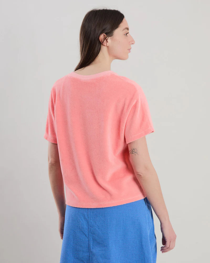 BRAVA Terry oversize T-Shirt Pfirsich