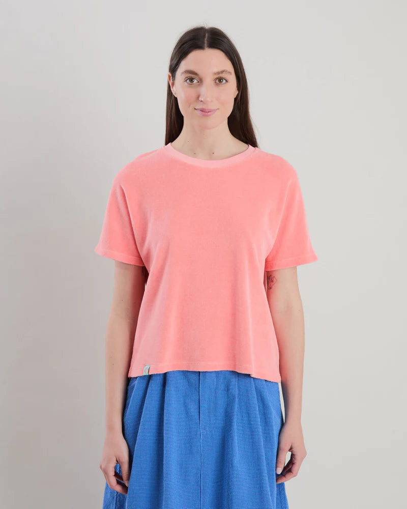 BRAVA Terry oversize T-Shirt Pfirsich