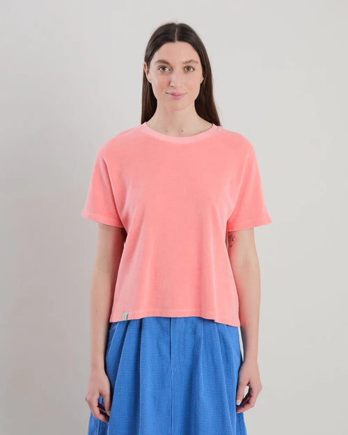 BRAVA Terry oversize T-Shirt Pfirsich