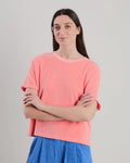 BRAVA Terry oversize T-Shirt Pfirsich