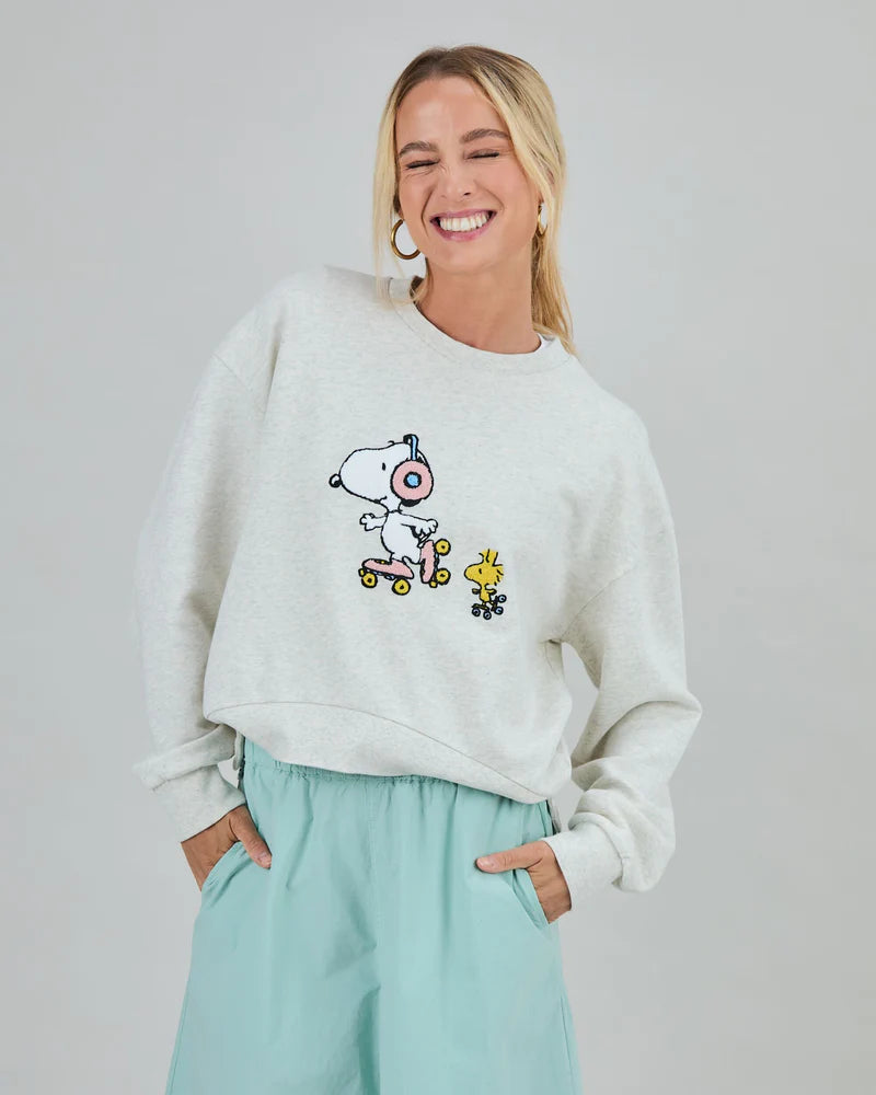 BRAVA Peanuts Roller Sweatshirt Ecru