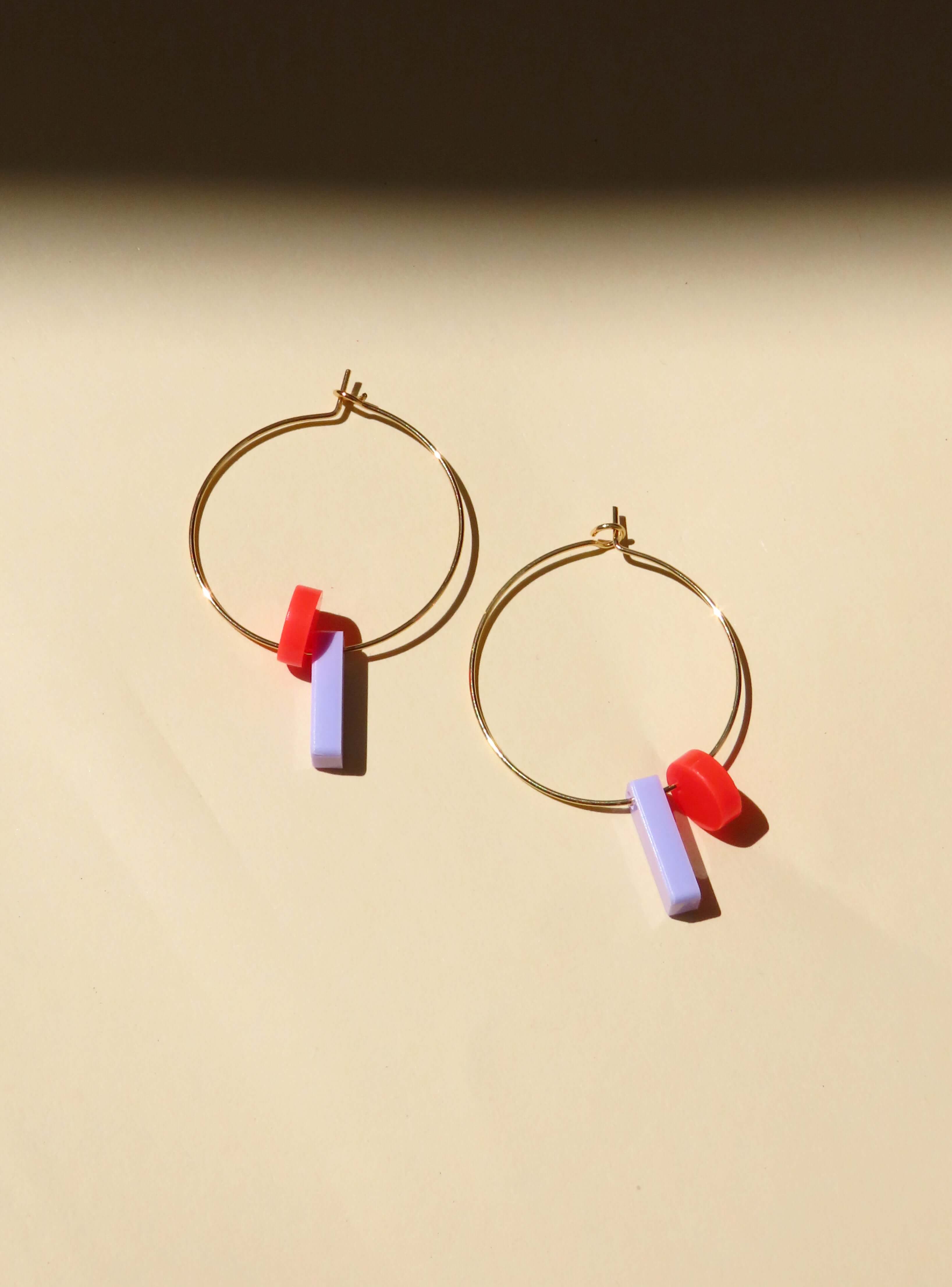 Niemalsmehrohne Ohrringe Dots mit Stick Hoops