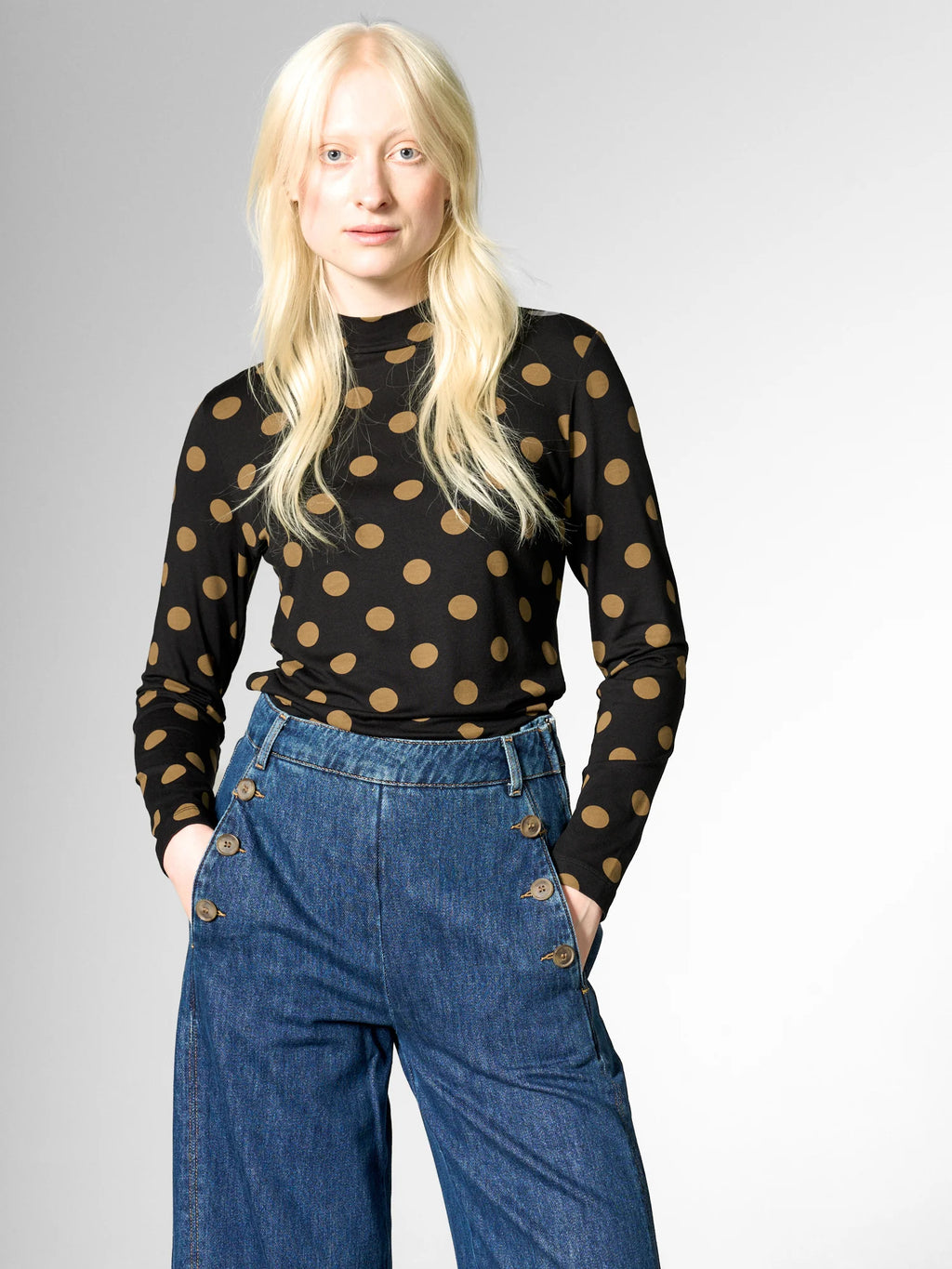 Mademoiselle Yeye Shirt Roll with it Turtelneck