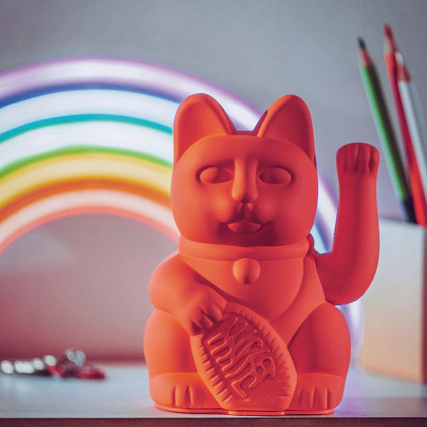 DONKEY PRODUCTS  Lucky Cat Winkekatze Neon