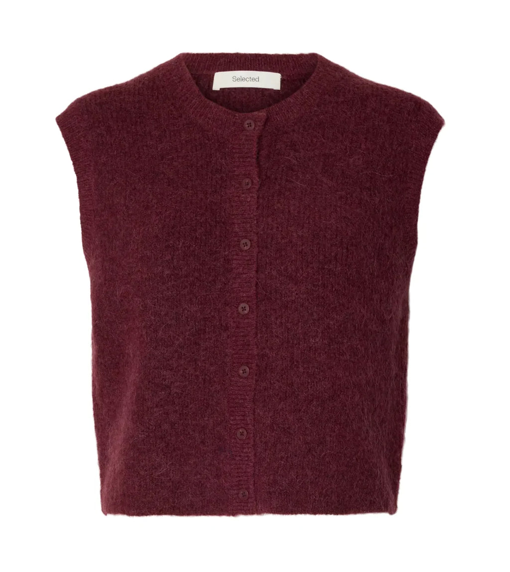 SELECTED FEMME Strickjacke Lulu O-Neck Vest