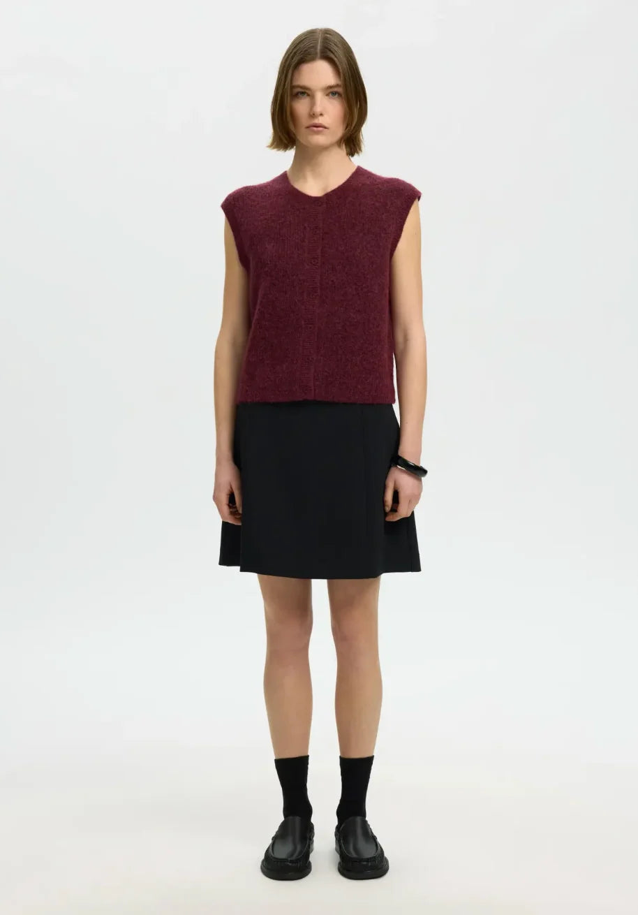SELECTED FEMME Strickjacke Lulu O-Neck Vest