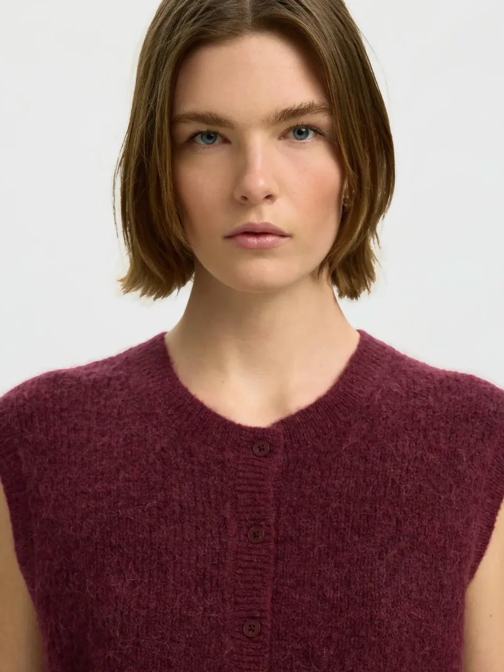 SELECTED FEMME Strickjacke Lulu O-Neck Vest
