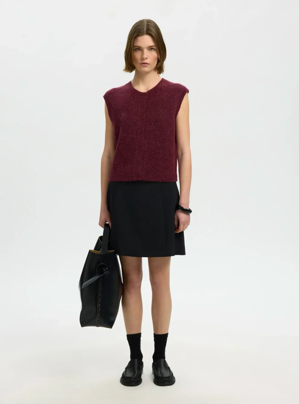 SELECTED FEMME Strickjacke Lulu O-Neck Vest