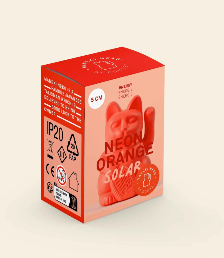 DONKEY Winkekatze Solar Neon Orange