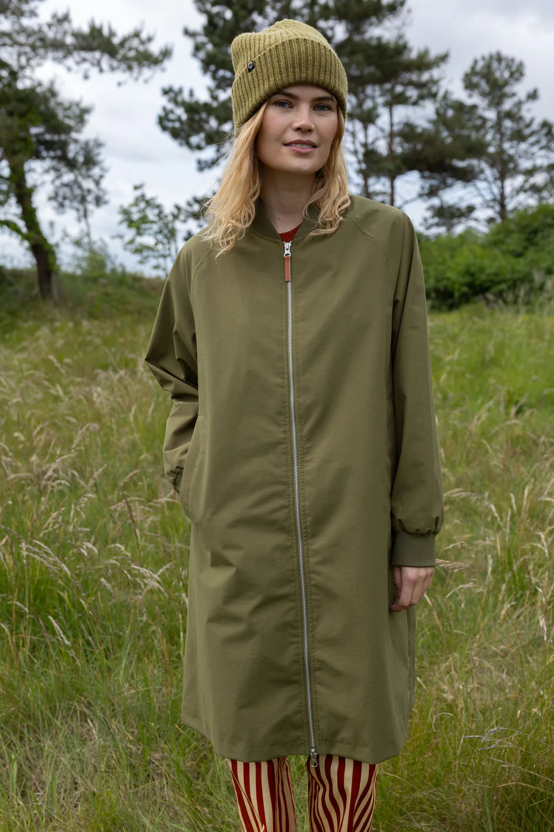 DANEFAE Jacke Danesculpture Midseason Olive