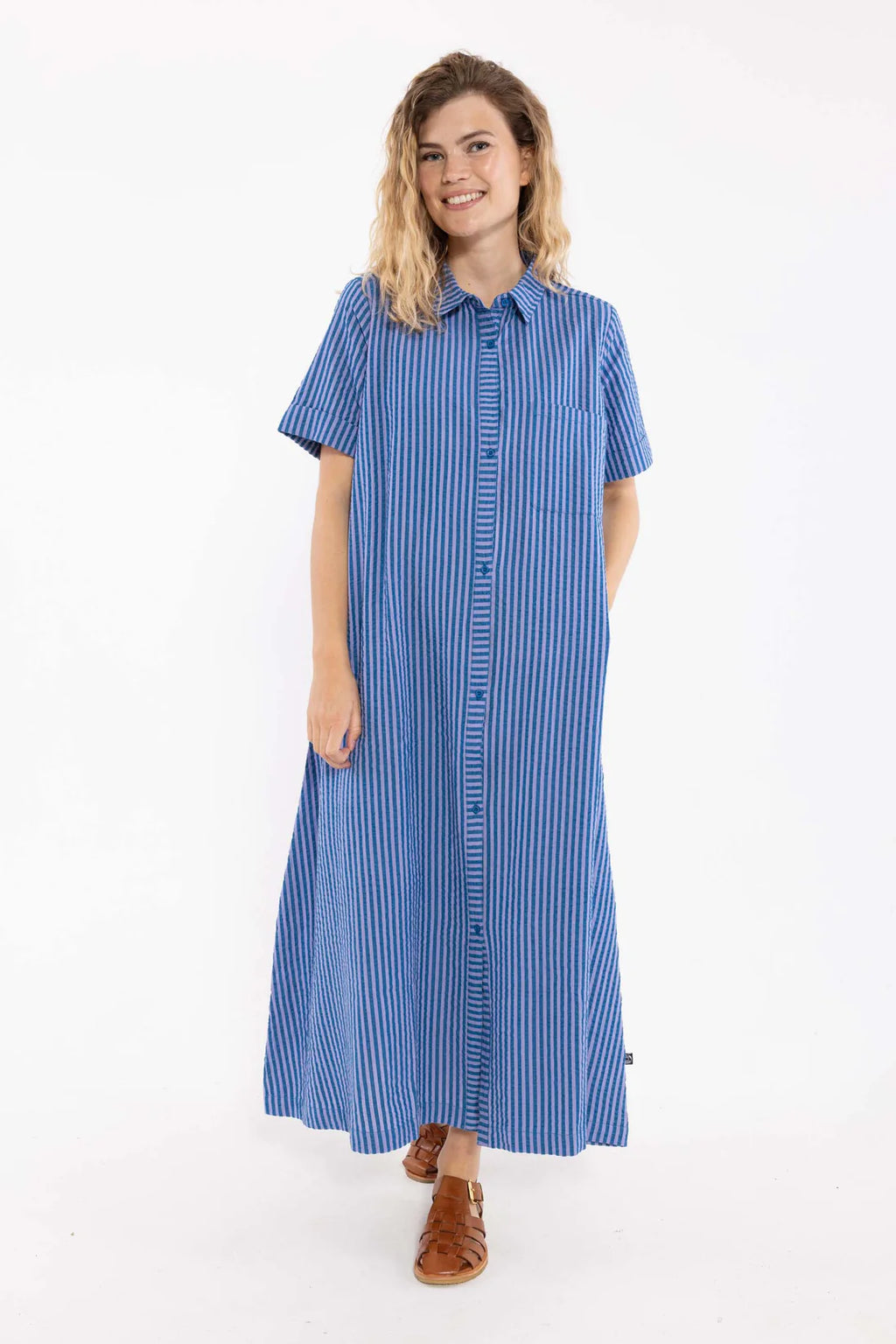 DANEFAE Kleid Danapril Seersucker
