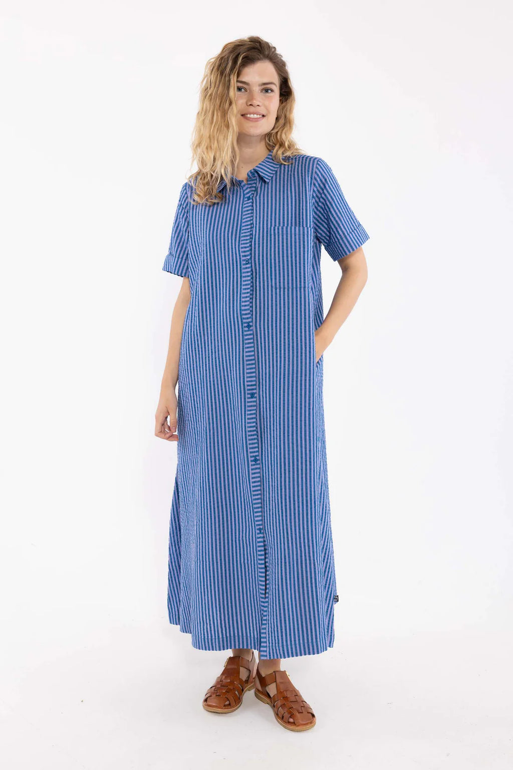 DANEFAE Kleid Danapril Seersucker