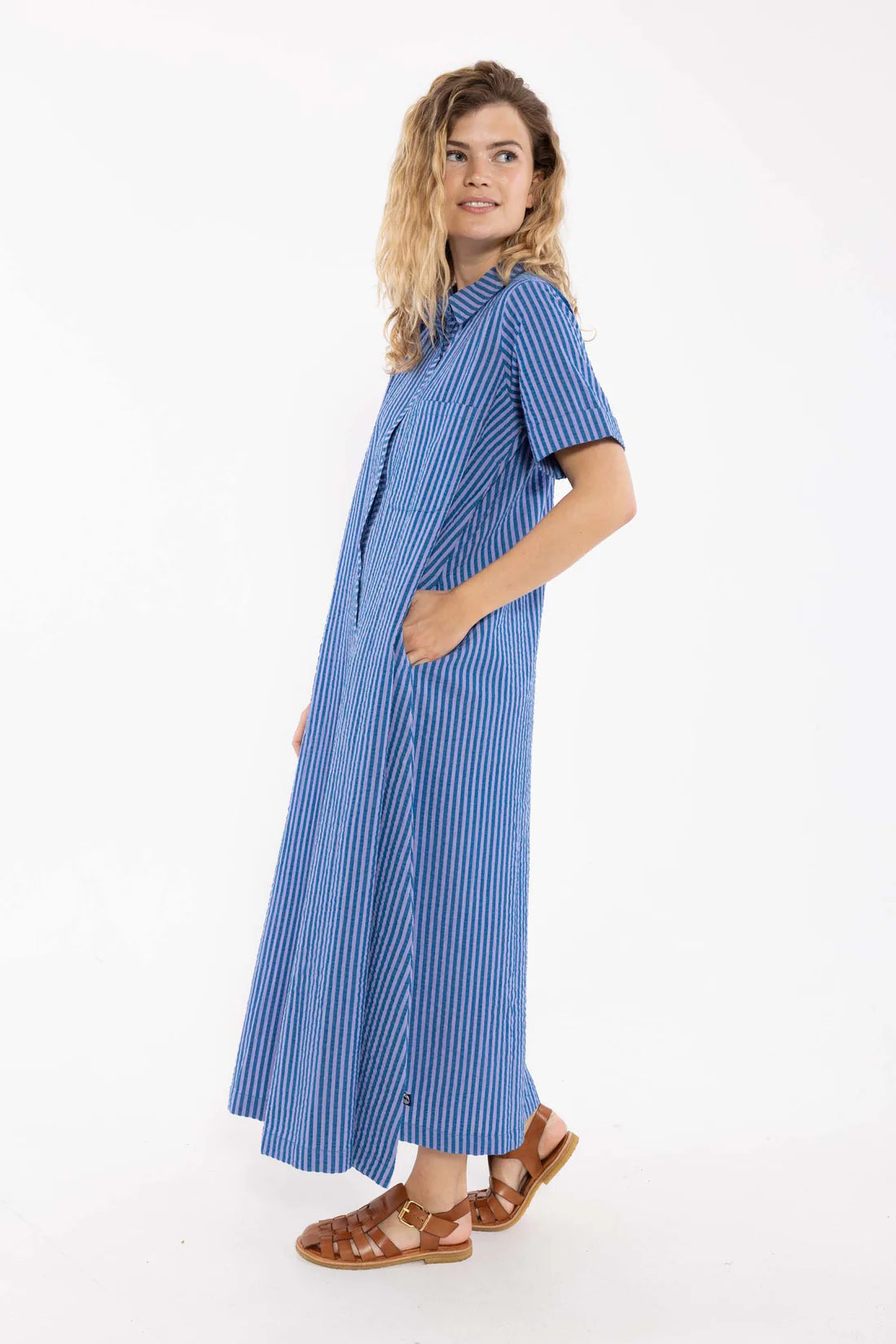 DANEFAE Kleid Danapril Seersucker
