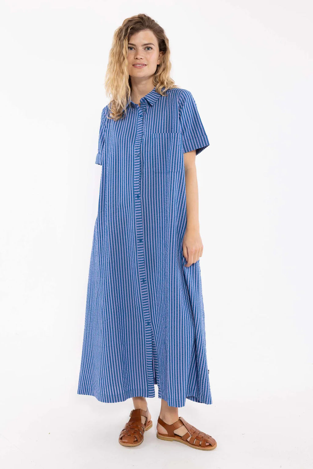 DANEFAE Kleid Danapril Seersucker
