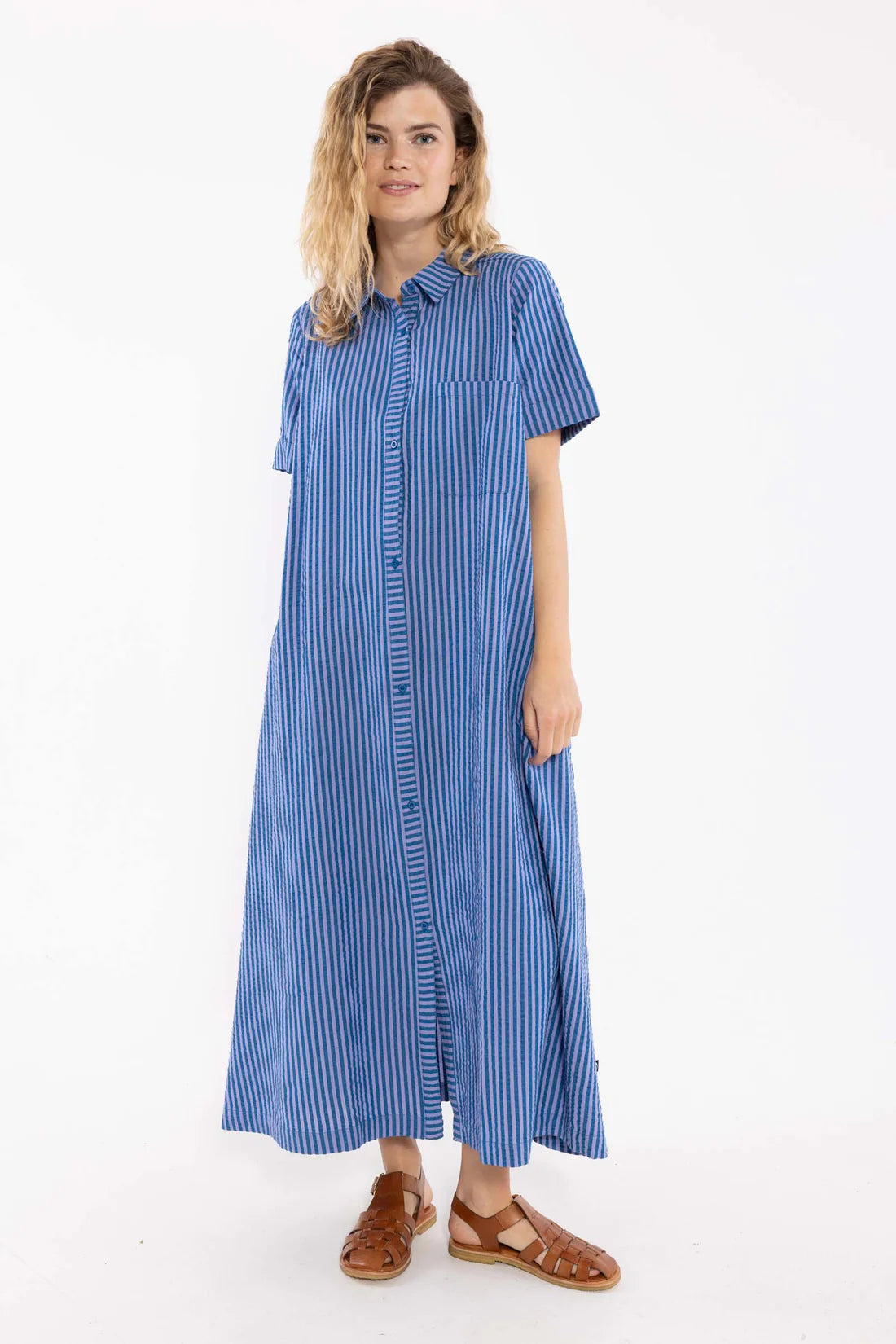 DANEFAE Kleid Danapril Seersucker